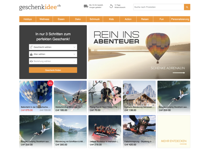 Geschenkidee.ch – Gutscheine abgelaufen? Jetzt Gültigkeit verlängern.